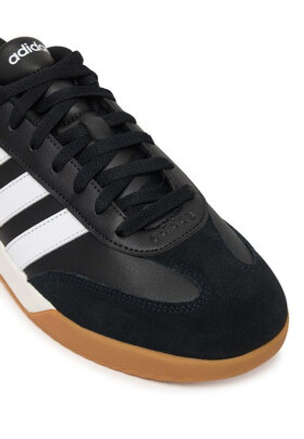 Adidas - adidas Sneakersy Vl Court 00S HQ0052 Czarny. Kolor: czarny. Materiał: skóra, zamsz