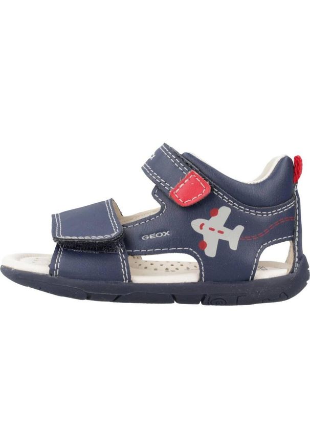 Geox - Sandały GEOX B SANDAL TAPUZ BOY Niebieski. Kolor: niebieski. Materiał: syntetyk, skóra. Sezon: lato