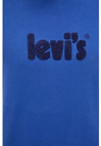 Levi's® - Levi's bluza bawełniana męska z aplikacją. Okazja: na spotkanie biznesowe. Kolor: niebieski. Materiał: bawełna. Wzór: aplikacja. Styl: biznesowy #5