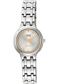 Zegarek damski QQ F20A-002P CYRKONIE srebrny. Kolor: srebrny #1