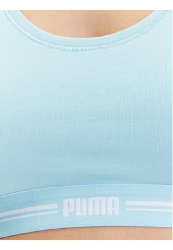 Puma Biustonosz top 907862 Zielony. Kolor: zielony. Materiał: bawełna