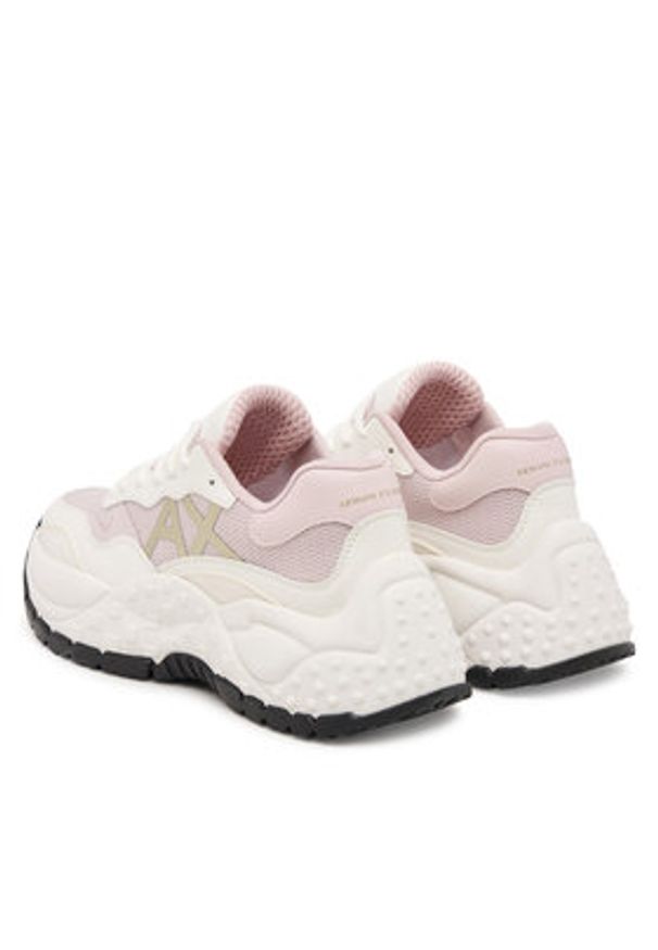 Armani Exchange Sneakersy XW001626 AF19530 MZ291 Różowy. Kolor: różowy. Materiał: materiał