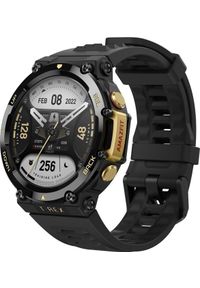 AMAZFIT - Zegarek sportowy Amazfit T-Rex 2 ASTRO BLACK AND GOLD. Styl: sportowy