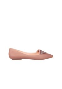 melissa - Baleriny Melissa Pointy IV AD Pink 010349, Róż, Guma - 37. Kolor: różowy. Materiał: tworzywo sztuczne. Szerokość cholewki: normalna. Wzór: aplikacja. Sezon: lato. Obcas: na obcasie. Wysokość obcasa: średni #1