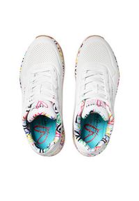 skechers - Skechers Sneakersy Uno Loving Love 155506/WHT Biały. Kolor: biały. Materiał: skóra #4