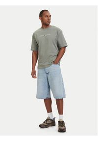 TOMMY HILFIGER - Tommy Hilfiger T-Shirt UM0UM03643 Zielony jasny Regular Fit. Kolor: zielony. Materiał: bawełna #4