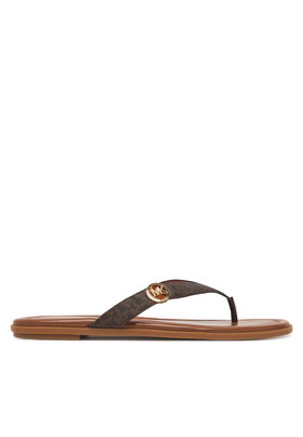 MICHAEL Michael Kors Japonki Ering Thong 40S6ERFS1B Brązowy. Kolor: brązowy. Materiał: skóra