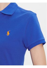 Polo Ralph Lauren Sukienka codzienna 211799490007 Niebieski Regular Fit. Okazja: na co dzień. Typ kołnierza: polo. Kolor: niebieski. Materiał: bawełna. Typ sukienki: proste. Styl: casual