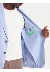 United Colors of Benetton - United Colors Of Benetton Marynarka 23B3UW014 Niebieski Regular Fit. Kolor: niebieski. Materiał: bawełna #7