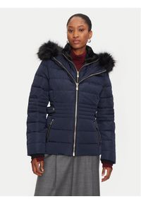 Morgan Kurtka puchowa 242-GIPITI Granatowy Regular Fit. Kolor: niebieski. Materiał: syntetyk #1