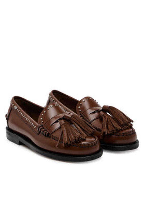 Weekend Max Mara Lordsy 2515521014670 Bordowy. Kolor: czerwony. Materiał: skóra