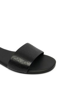 Calvin Klein Klapki Org Flat Sndl One Bar Lth Aop HW0HW02857 Czarny. Kolor: czarny. Materiał: skóra #2