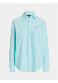 Polo Ralph Lauren Koszula Ls Rx Anw St 211932521005 Niebieski Relaxed Fit. Typ kołnierza: polo. Kolor: niebieski. Materiał: bawełna