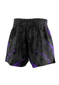 Spodenki Muay Thai męskie EXTREME HOBBY BLACK PANTHER. Kolor: fioletowy, czarny, wielokolorowy. Materiał: poliester