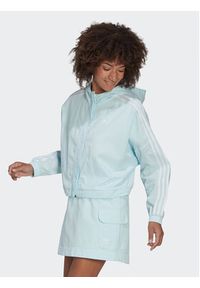 Adidas - adidas Bluza adicolor Classics HL9305 Błękitny Relaxed Fit. Kolor: niebieski. Materiał: bawełna #6