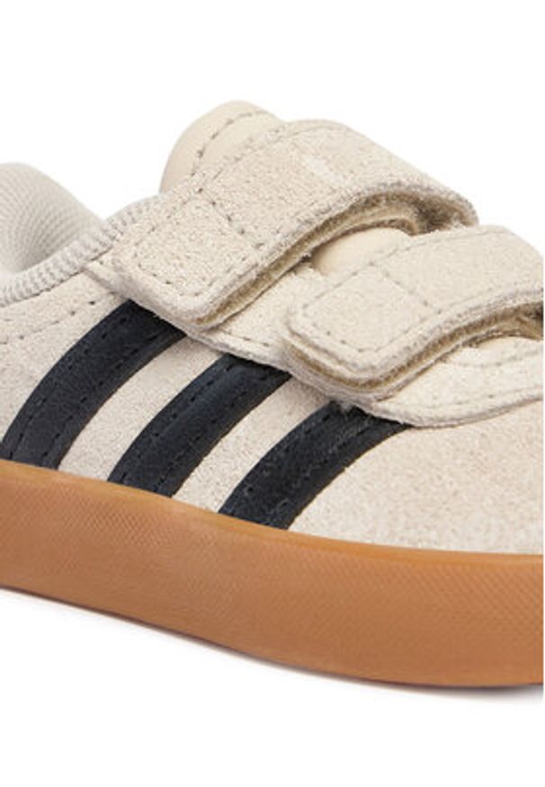 Adidas - adidas Sneakersy Vl Court 3.0 KI6497 Beżowy. Kolor: beżowy. Materiał: skóra, zamsz