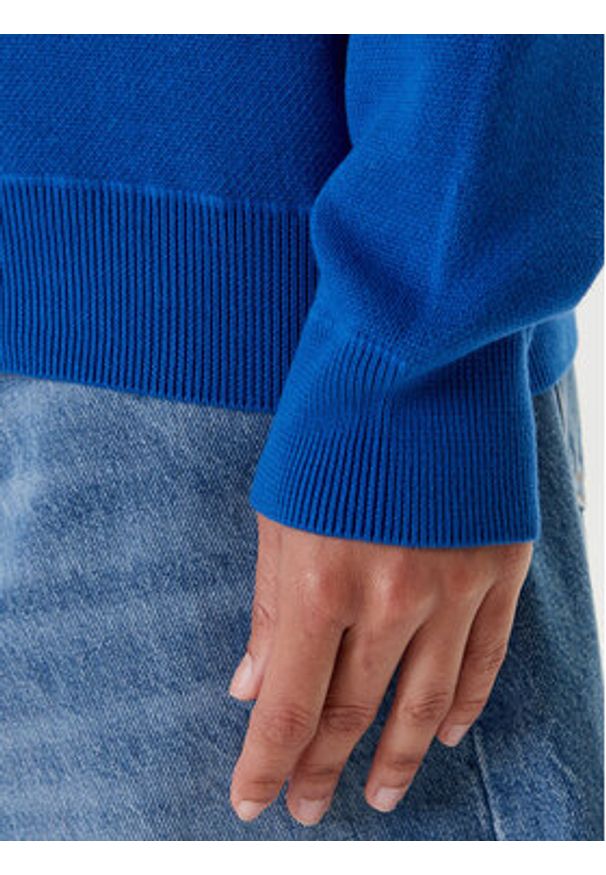Hugo - HUGO Sweter Seted 50543019 Niebieski Regular Fit. Kolor: niebieski. Materiał: bawełna