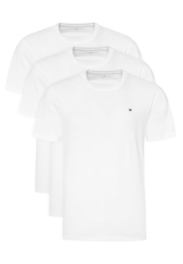 TOMMY HILFIGER - Tommy Hilfiger Komplet t-shirtów UM0UM03379 Biały Regular Fit. Kolor: biały. Materiał: bawełna