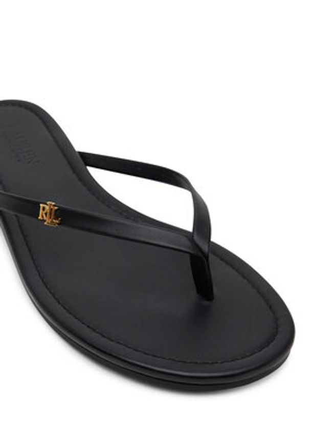 Lauren Ralph Lauren - LAUREN RALPH LAUREN Japonki Raquel 802953931001 Czarny. Kolor: czarny. Materiał: skóra