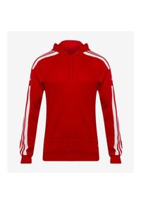 Adidas - Bluza piłkarska męska adidas Squadra 21 Sweat Hoody. Kolor: czerwony, biały, wielokolorowy. Sport: piłka nożna