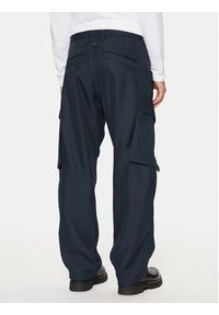 G-Star RAW - G-Star Raw Spodnie materiałowe R-3N D25224 862 Granatowy Straight Fit. Kolor: niebieski. Materiał: syntetyk