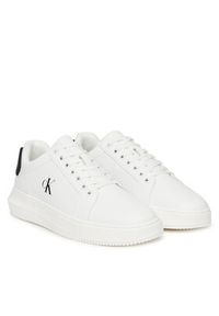 Calvin Klein Jeans Sneakersy Chunky Cupsole Ru Patch Lth YM0YM01296 Biały. Kolor: biały. Materiał: skóra #4