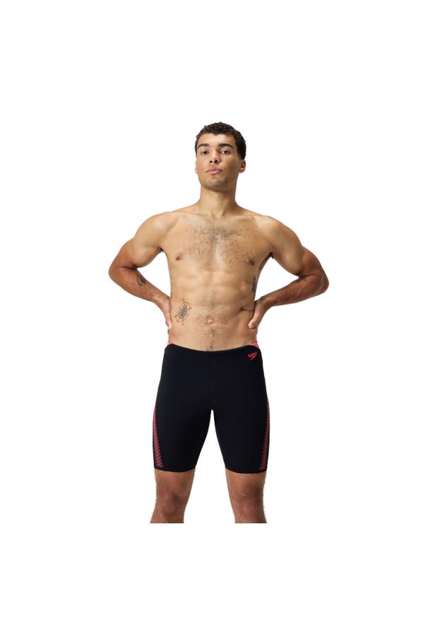 Jammer Speedo Eco+ Hyperboom Splice. Kolor: czarny, pomarańczowy, wielokolorowy