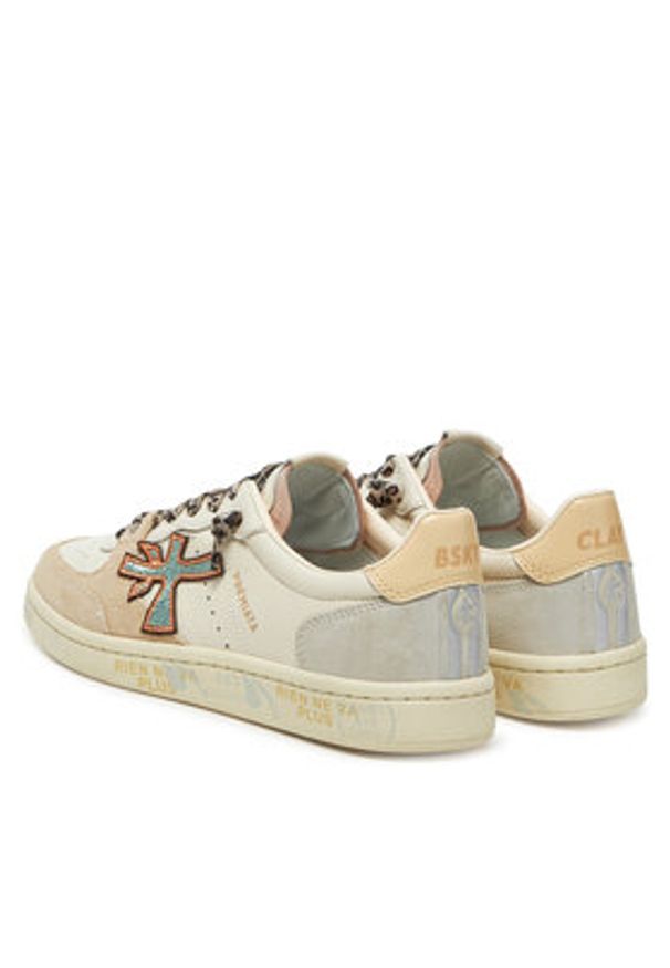 Premiata Sneakersy Bsktclad Bskt Clayd Var 7317 Beżowy. Kolor: beżowy. Materiał: skóra
