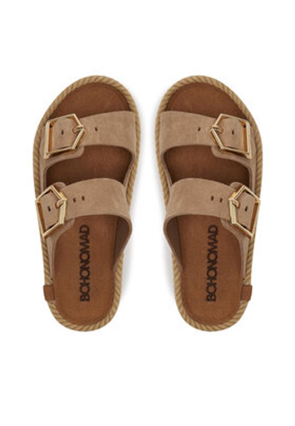 Bohonomad Espadryle Sydney SYD.12-00044 Beżowy. Kolor: beżowy. Materiał: skóra