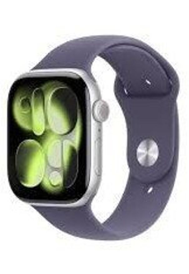 APPLE - Apple Watch Series 11 GPS 46mm Silver Aluminium Case with Purple Fog Sport Band - M/L. Styl: sportowy