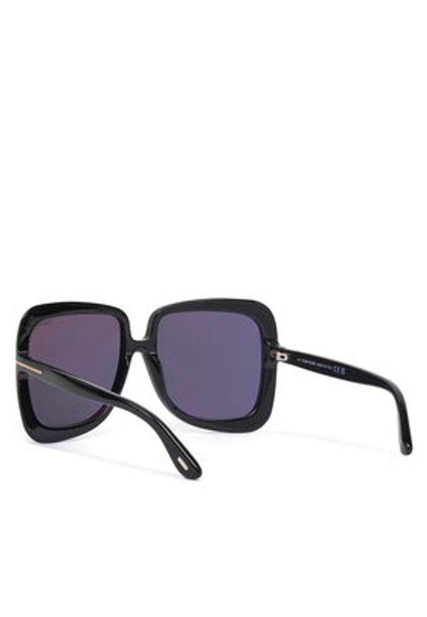 Tom Ford Okulary przeciwsłoneczne FT1156 01A Czarny. Kolor: czarny