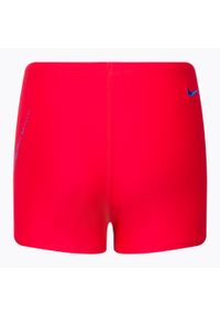 Bokserki kąpielowe dziecięce Nike Just Do It Swoosh Aquashort. Kolor: czerwony. Długość: krótkie