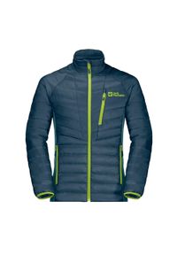 Kurtka puchowa męska Jack Wolfskin Routeburn Pro Ins. Kolor: niebieski. Materiał: puch