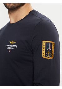 Aeronautica Militare Longsleeve 242TS2319J558 Granatowy Regular Fit. Kolor: niebieski. Materiał: bawełna. Długość rękawa: długi rękaw