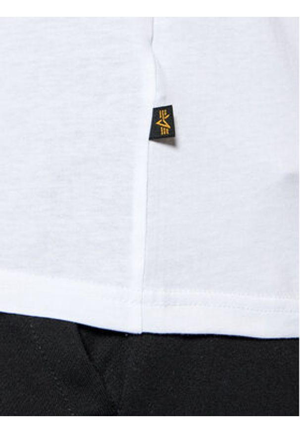 Alpha Industries Longsleeve Basic T 100510 Biały Regular Fit. Kolor: biały. Materiał: bawełna. Długość rękawa: długi rękaw