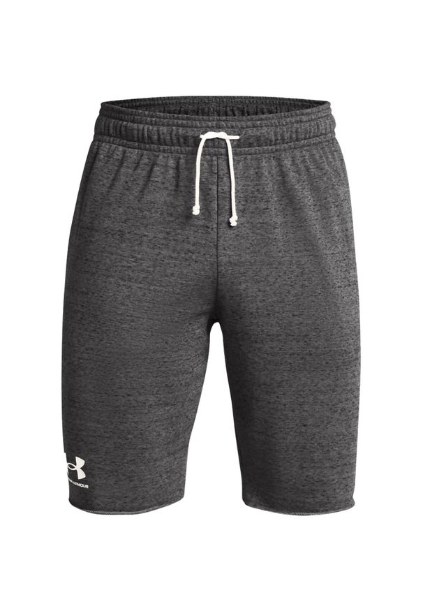 Spodenki męskie Under Armour Ua Rival Terry. Kolor: wielokolorowy, szary, biały. Materiał: bawełna, materiał. Sport: fitness