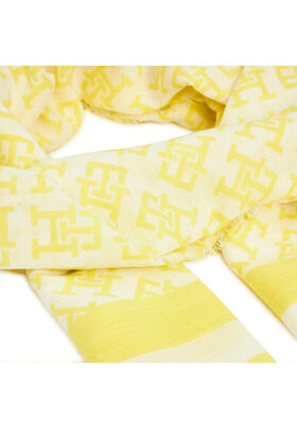 TOMMY HILFIGER - Tommy Hilfiger Szalik Beach Summer Mono Scarf AW0AW16030 Żółty. Kolor: żółty. Materiał: materiał