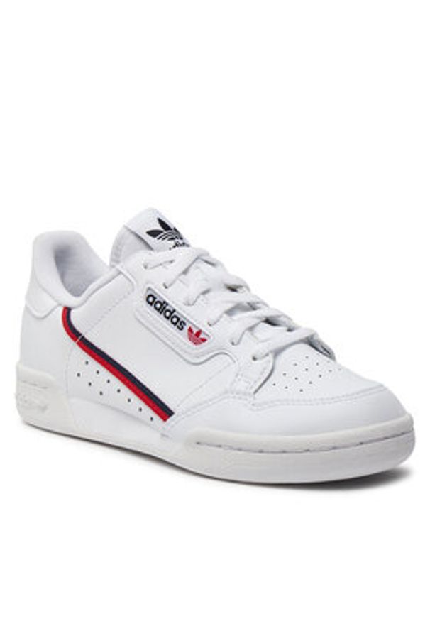 Adidas - adidas Sneakersy Continental 80 J F99787 Biały. Kolor: biały. Materiał: skóra