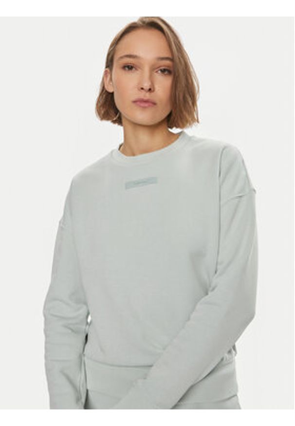 Calvin Klein Bluza Micro Logo K20K206630 Zielony Regular Fit. Kolor: zielony. Materiał: bawełna