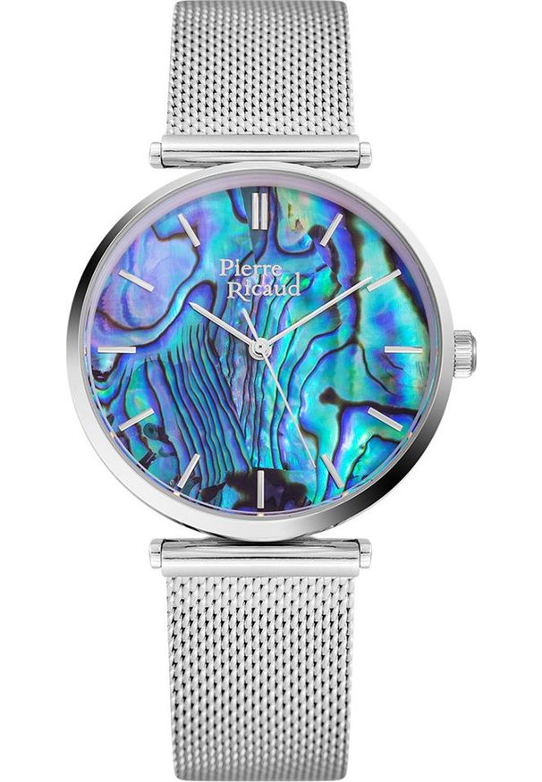 Zegarek Pierre Ricaud Zegarek damski PIERRE RICAUD P22096.511AQ srebrny. Kolor: srebrny