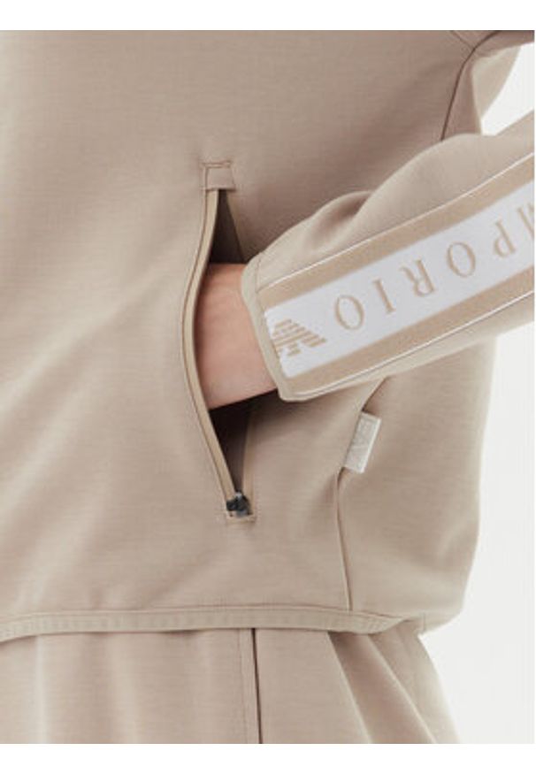 EA7 Emporio Armani Bluza 7W000275 AF12501 U6155 Beżowy Regular Fit. Kolor: beżowy. Materiał: syntetyk