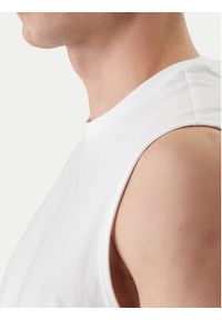 Calvin Klein Jeans Tank top LV04RF273G Biały Slim Fit. Kolor: biały. Materiał: bawełna #4