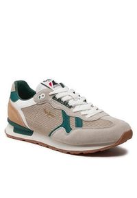 Pepe Jeans Sneakersy Brit Retro M PMS40004 Écru. Materiał: materiał #5