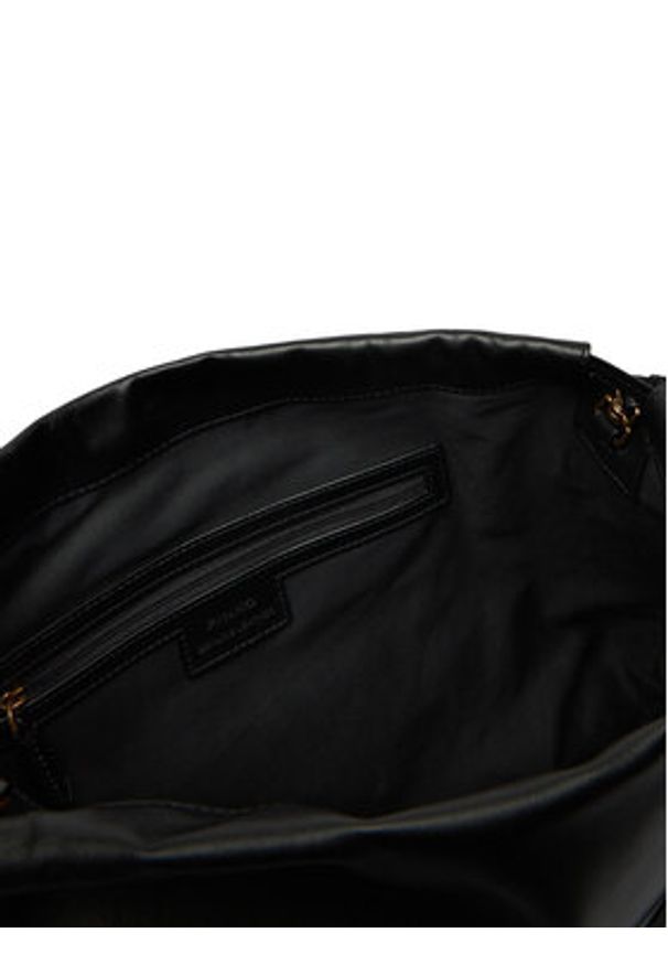 Pinko - PINKO Torba MAXI CLUTCH+TRACOLLA SP Czarny. Kolor: czarny. Materiał: skórzane