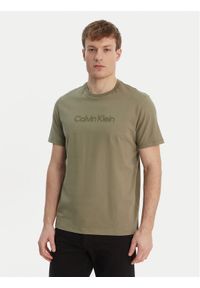 Calvin Klein T-Shirt LV04LF810G Zielony Regular Fit. Kolor: zielony. Materiał: bawełna #1