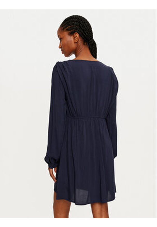 only - ONLY Sukienka codzienna Nova 15331918 Granatowy Regular Fit. Okazja: na co dzień. Kolor: niebieski. Materiał: wiskoza. Typ sukienki: proste. Styl: casual