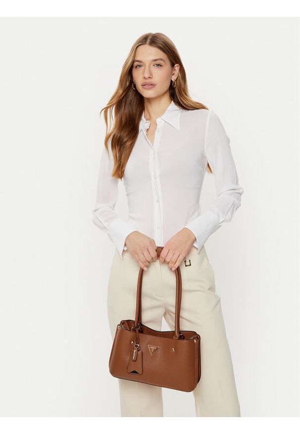 Guess Torebka HWBG87 78090 Brązowy. Kolor: brązowy. Materiał: skórzane