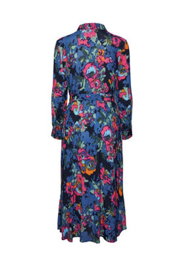 YAS Sukienka koszulowa 26030726 Kolorowy Regular Fit. Materiał: wiskoza. Wzór: kolorowy. Typ sukienki: koszulowe