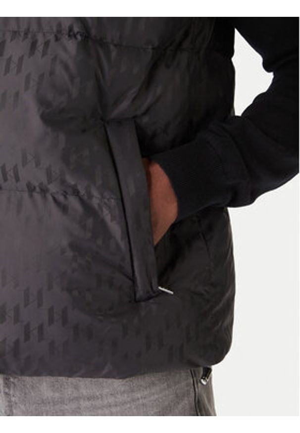 Karl Lagerfeld - KARL LAGERFELD Kamizelka 505017 554504 Czarny Regular Fit. Typ kołnierza: dekolt w karo. Kolor: czarny. Materiał: syntetyk