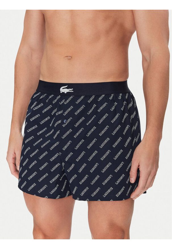 Lacoste Komplet 3 par bokserek 7H2387 Granatowy. Kolor: niebieski. Materiał: bawełna